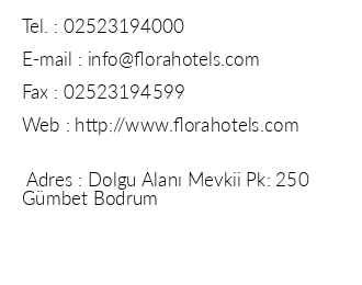 Club Hotel Flora iletiim bilgileri
